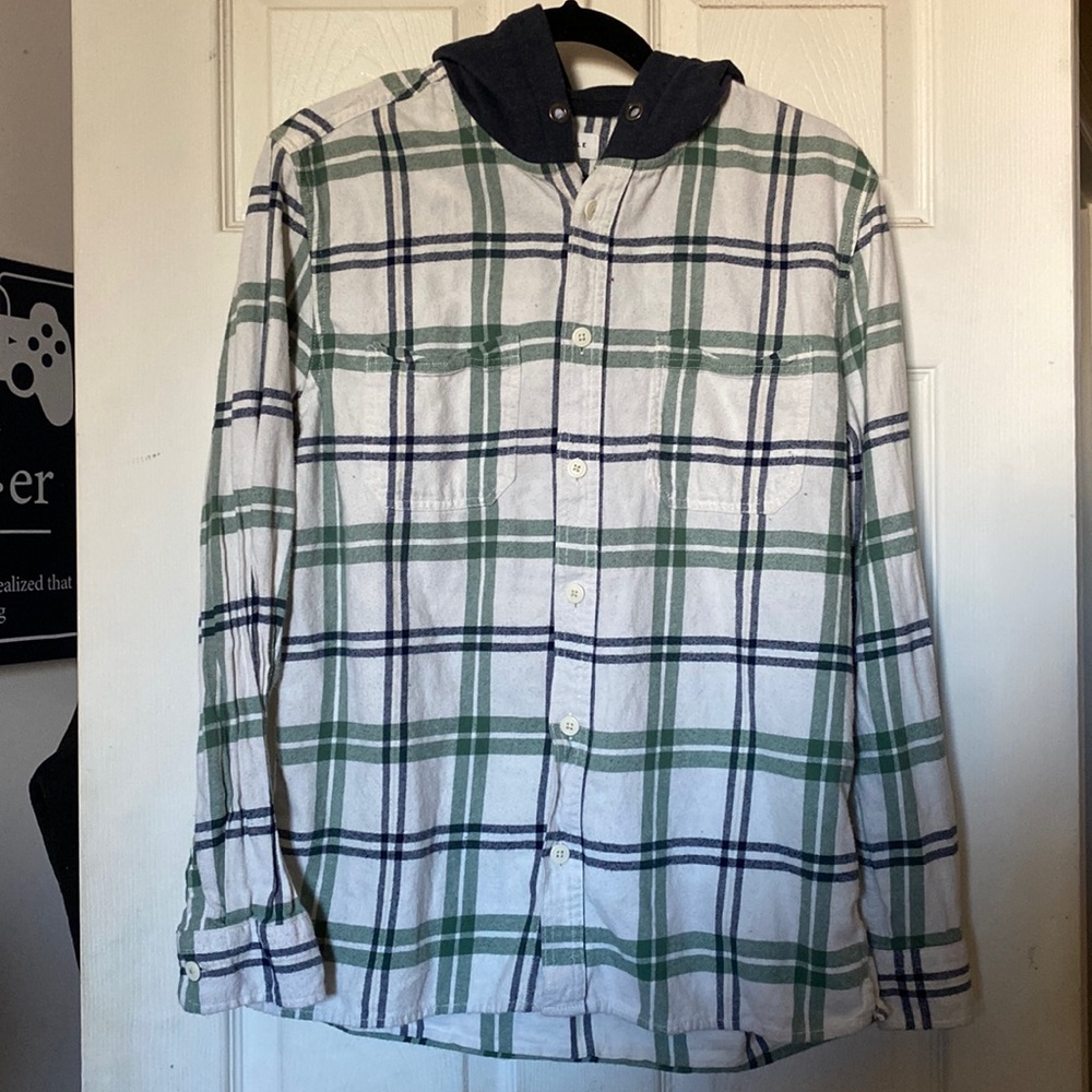 Flannel with Hoodie